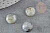 Cabujón de labradorita redondo, cabujón redondo, labradorita natural, 12 mm, piedra natural, X1 G1015