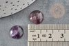 Round amethyst cabochon, stone cabochon, purple cabochon, natural amethyst, 12mm, X1 G1778