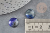 Cabochon rond bleu lapis lazulis,cabochon pierre, lapis lazulis naturel,12mm, pierre naturelle, X1G2656