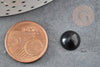 Cabochon rond agate noire,agate naturelle,10mm, cabochon pierre, pierre naturelle, X1 G1142