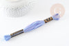 Fil à broder polyester dégradé bleu violet 0.5mm, fil original, pour bracelet brésilien, fil à broder ou scrapbooking,X8 mètres G9354
