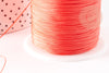 Light red jade thread cord polyester 0.5mm, cord for jewelry creation X1 meter G9339