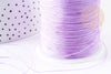 Light purple jade thread cord polyester 0.5mm, cord for jewelry creation X1 meter G9342