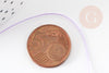 Cordón de hilo de jade violeta claro poliéster 0,5 mm, cordón para creación de joyas X1 metro G9342