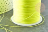Cordon fil de jade jaune fluorescent polyester 0.5mm, cordon pour création de bijoux X1 mètre G9335