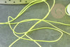 Cordón de hilo de jade amarillo fluorescente poliéster 0,5 mm, cordón para creación de joyas X1 metro G9335