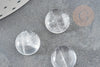 Cabochon rond cristal de roche 12mm,cabochon rond,quartz naturel, cabochon cristal, pierre naturelle, X1 G9361