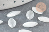 Cabujón de cristal ojo de gato blanco marquesa, suministros creativos, cabujón, cristal de cúpula, 12x6 mm, X20 G2284