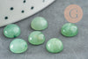 Cabochon aventurine verte, pierre naturelle, cabochon rond, aventurine naturelle, pierre verte, pierre dôme, 8mm, X1 G2686