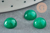 Cabochon jade vert,pierre naturelle, cabochon jade,cabochon rond,pierre précieuse,pierre verte, 8mm, X1G1143