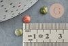 Cabochon unakite, cabochon rond,unakite naturelle, cabochon turquoise, cabochon 6mm,pierre naturelle,6mm, X1 G1133
