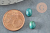 Moss agate cabochon, green agate, oval cabochon, natural agate, 8x6mm, agate cabochon, X1 G0413