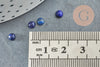 Cabujón lapislázulis azul redondo, cabujón redondo, cabujón de piedra, lapislázulis natural, 4 mm, piedra natural, X1 G2655