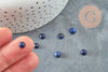 Lapis Lazulis round dome cabochon, natural lapis round cabochon, jewelry making, natural stone, 6mm, unit, G0176