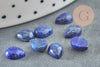 Cabujón de cúpula de gota Lapis Lazulis, cabujón de gota, lapislázuli natural, piedra natural, 8x6 mm, X1 G2274