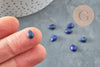 Lapis Lazulis drop dome cabochon, drop cabochon, natural lapis, jewelry making, natural stone, 8x6mm, unit, G2274