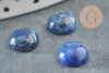 Cabochon rond bleu lapis lazulis 8mm,cabochon rond, cabochon pierre, lapis lazulis naturel, pierre naturelle, X1 G0394