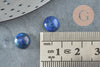 Cabujón lapislázulis azul redondo 8mm, cabujón redondo, cabujón de piedra, lapislázulis natural, piedra natural, X1 G0394