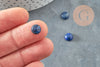 Round blue lapis lazulis cabochon 8mm, round cabochon, stone cabochon, natural lapis lazulis, natural stone, X1 G0394