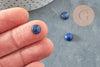 Cabochon rond bleu lapis lazulis 8mm,cabochon rond, cabochon pierre, lapis lazulis naturel, pierre naturelle, X1 G0394