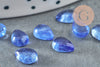 Cabochon goutte kyanite cianyte bleue,cabochon rond, kyanite naturelle,8x6mm, pierre naturelle, X1 G2266