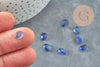Blue cianyte kyanite drop cabochon, round cabochon, natural kyanite, 8x6mm, natural stone, X1 G2266