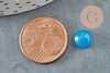 Cabochon rond jade aigue-marine, pierre naturelle,cabochon rond,pierre bleue, pierre dôme,cabochon pierre, 8mm, X1 G0947