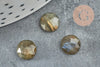 Round faceted labradorite cabochon 8mm, round cabochon, natural labradorite, natural stone, X1 G5639