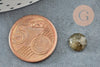 Cabochon rond labradorite à facettes 8mm, cabochon rond, labradorite naturelle,pierre naturelle, X1 G5639