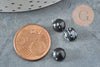 Natural snow obsidian round cabochon 8mm, cabochon for creating natural stone jewelry,X1 G8670