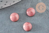 Cabujón rodocrosita redondo liso 8mm, cabujón ovalado, rodocrosita natural, cabujón de piedra, piedra natural, X1 G5592