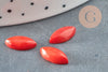Cabujón marquesa de coral rojo, cabujón ovalado, coral natural, 10x8 mm, creación de joyas, piedra natural, 6x12 mm, X1 G3304