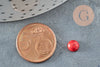 Red howlite cabochon, creative supplies, round cabochon, natural howlite, howlite cabochon, natural stone, 6mm, X1 G3090