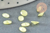 Cabujón de circonio amarillo, creación de joyería de piedra, joyería de cristal, 6x4 mm, X1 G4280