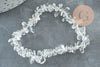 Bracelet élastique chips cristal de roche naturel,bracelet pierre naturelle energie positive, bracelet lithothérapie, 50mm, X1 G5669