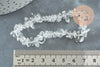Bracelet élastique chips cristal de roche naturel,bracelet pierre naturelle energie positive, bracelet lithothérapie, 50mm, X1 G5669
