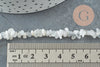 Opalite chip bead, precious stone, opalite stone jewelry, opaline stone bead, rolled stone, synthetic stone, 5-8mm, 80cm wire, X1 G3208