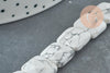 Natural howlite square bead 12mm, natural stone jewelry, natural howlite, stone bead, 20cm thread, X1 G5884