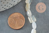 Natural white agate square bead 8-8.5mm, natural stone jewelry, 20cm wire, X1 G5880
