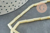 Perle tube nacre jaune naturelle 9mm,nacre jaune,perle coquillage blanc ,le fil de 38cm, X1 G6751