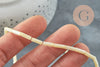 Perle tube nacre jaune naturelle 9mm,nacre jaune,perle coquillage blanc ,le fil de 38cm, X1 G6751
