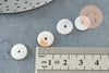 Cuentas de concha heishi blancas naturales, roundel de concha blanca, concha de marfil, cuenta de concha, 10 mm, X50 G5570