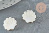 Golden natural white mother-of-pearl shell beads, mother-of-pearl shell pendant, 12mm, X2 G3653