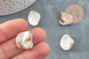 Natural mother-of-pearl nugget shell pearl, beige mother-of-pearl, natural shell, shell pearl, 18-22mm, X5 G2650