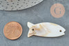 Natural white mother-of-pearl fish pearl, fish mother-of-pearl pearl, natural white shell mother-of-pearl, 42mm, X2 G1055