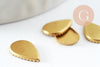 Raw brass drop cabochon supports 6x10mm, cabochon supplies, raw brass primer, nickel-free, jewelry creation, X20 (1.9g) G1610