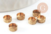 Round cabochon supports 5mm raw brass, nickel-free raw brass supplies, X20 G2002