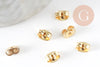 Clasps for Nails gold steel 304 stainless 3x6mm, X50 (3.3g) G2421