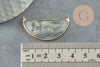 Pendentif demi-lune labradorite,creation bijou, Pendentif bijoux,pendentif pierre, pierre naturelle,labradorite nature,36mm, X1 G0447