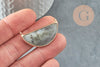Labradorite half-moon pendant, jewelry creation, jewelry pendant, stone pendant, natural stone, nature labradorite, 36mm, X1 G0447